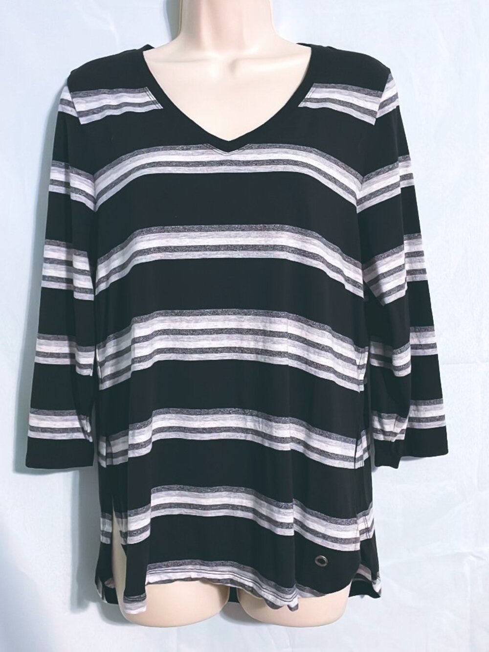 Calvin Klein Performance Black & Gray Top Size M
